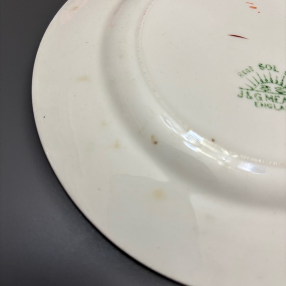 JG MEAKIN appetiser plates 6” SOL SUN 391413 FLORAL lot of 4 VNTG made England - Picture 11 of 14